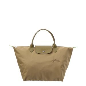 Longchamp Le Pliage Green Medium Canvas Handbag, Green